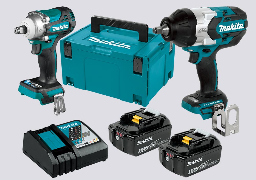 Makita 18V LXT BL DTW1002+DTW300 5Ah