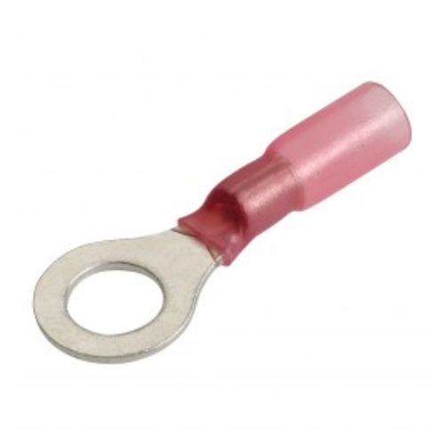 H/SHRINK RING TERMINAL RED 6.3MM PK20