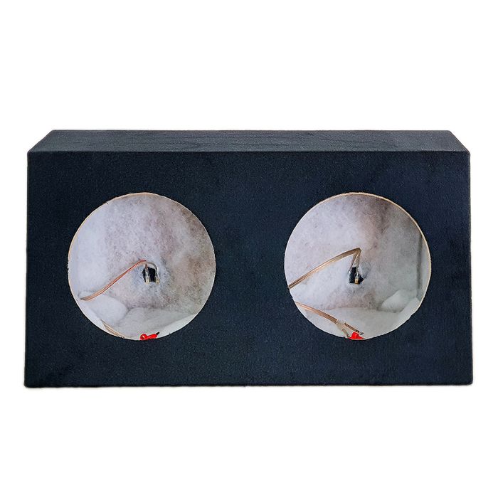 SUBWOOFER BOX FOR 2 x 10IN SUB DOUBLE BLACK