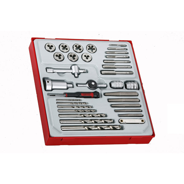 Teng 34pc Tap & Die Set w/Accessories - TTD-Tray