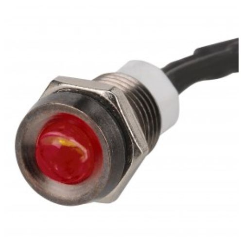 PILOT LAMP LED SEALED 12V RED