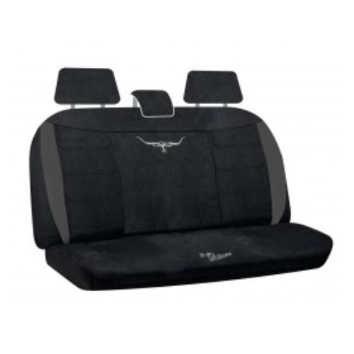 VELOUR REAR SEAT COVERS BLACK SIZE 06