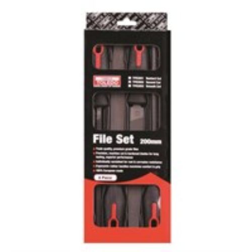 TOLEDO FILE SET SMOOTH 200MM 4PC