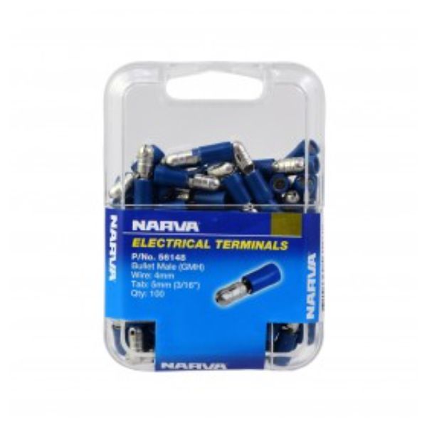 NARVA CONNECTOR BULLET MALE BLUE/GMH