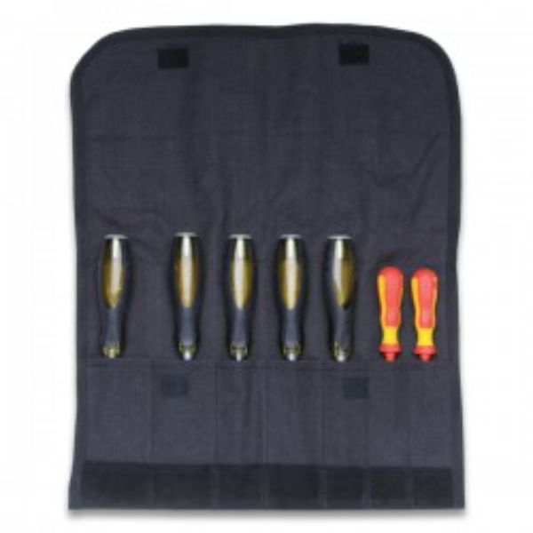 TAURUS CANVAS CHISEL ROLL 7 POCKETS