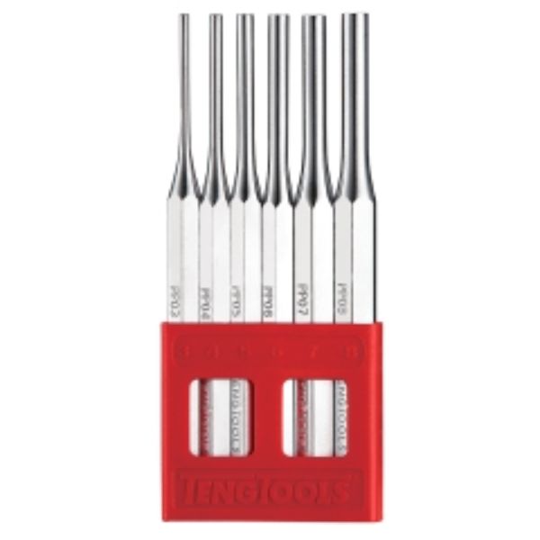 Teng 6pc Pin Punch Set 3-8mm