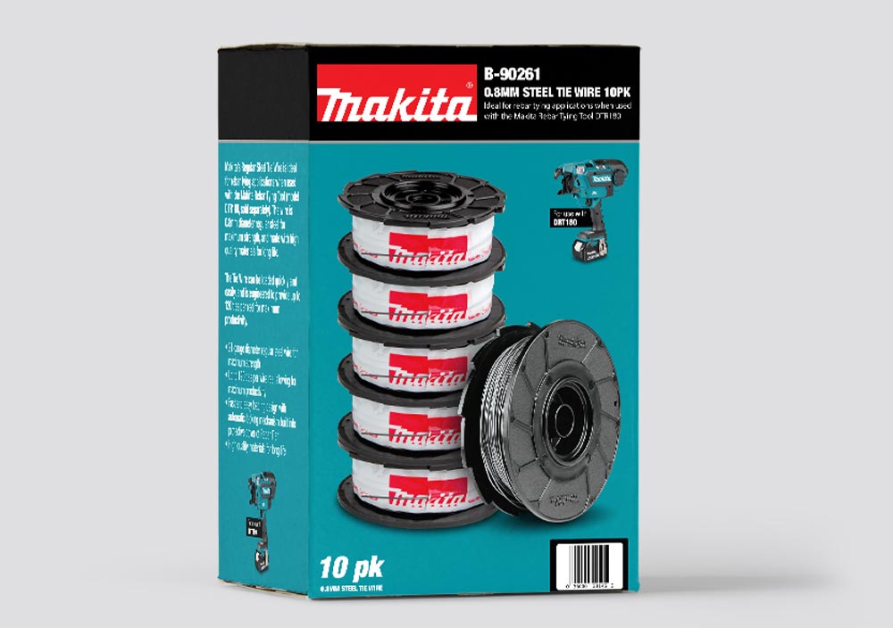 Makita 10 PC WIRECOIL 0.8MM/100M