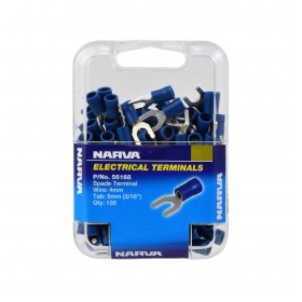 NARVA TERMINAL SPADE BLUE 5.0mm