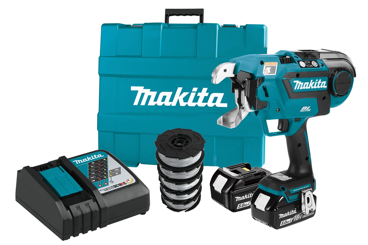 MAKITA 18V BL REBAR TIER w/coil 5Ah