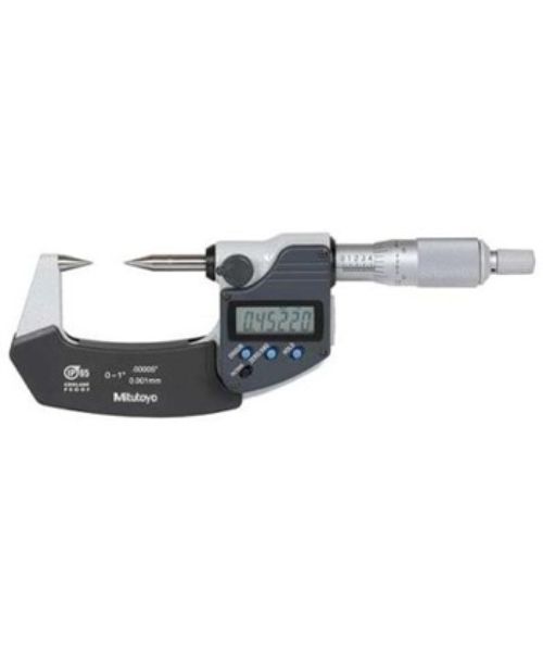 Mitutoyo Digimatic Point Micrometer 0-1IN /0-25mm with 30 Degree Points