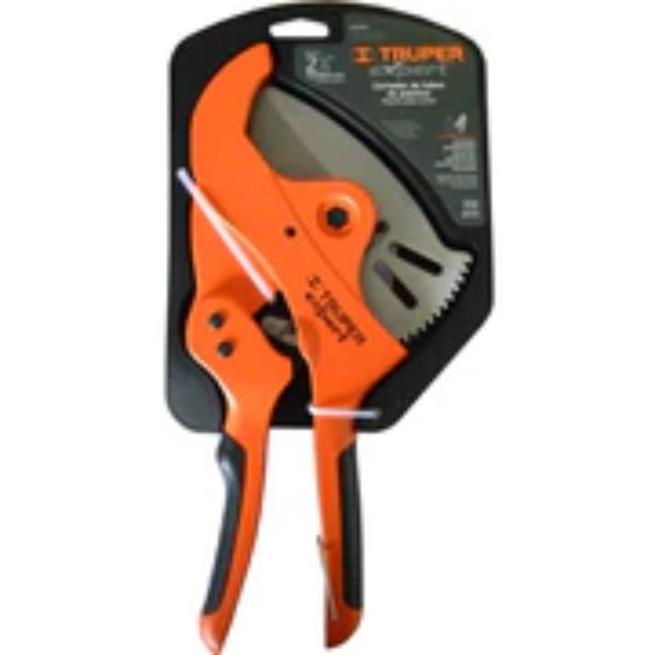 Pvc Pipe Cutter - Ratchet Action 65mm Capacity Truper