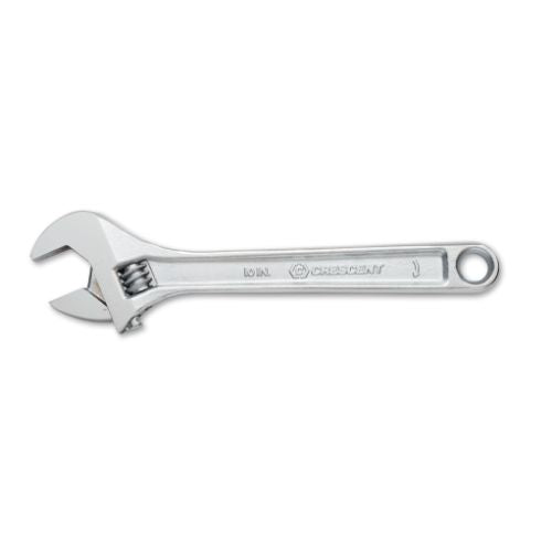 CRESCENT ADJUSTABLE WRENCH,10 INCH CHROME CARDED