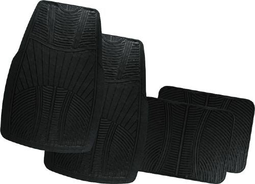 WILDCAT BLACK RUBBER MAT 3 STAR SET OF 4