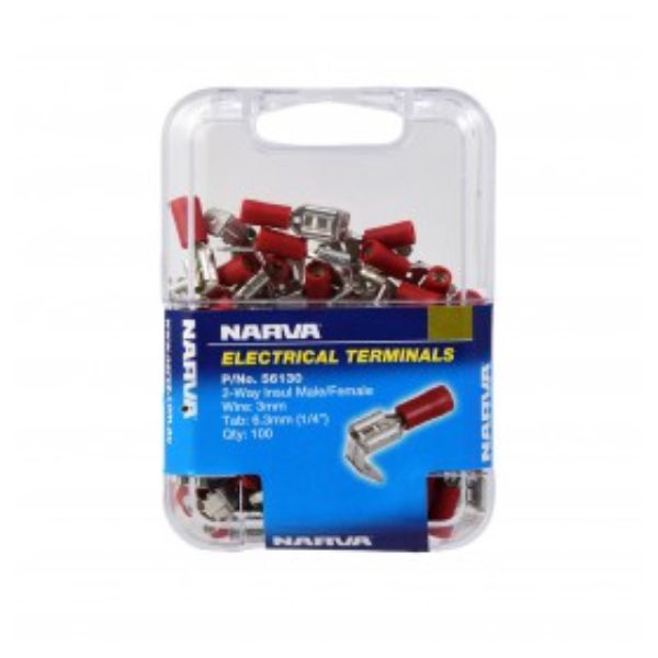 NARVA CONNECTOR 2 WAY INSL CON 6.3M