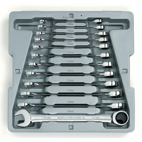 GEARWRENCH SET WR RAT COMB MET 12PC RACK