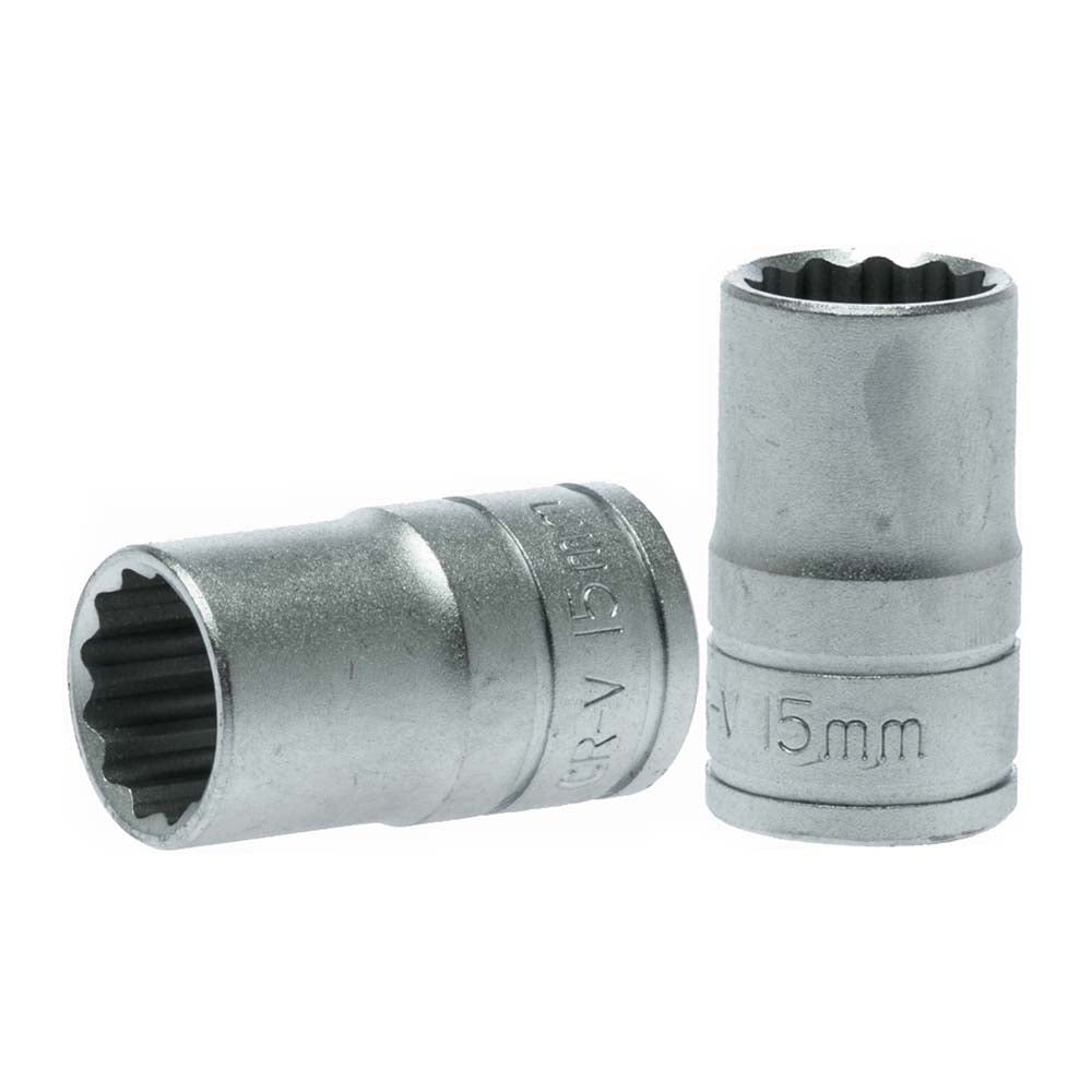 Teng 1/2in Dr. Socket 15mm 12Pnt