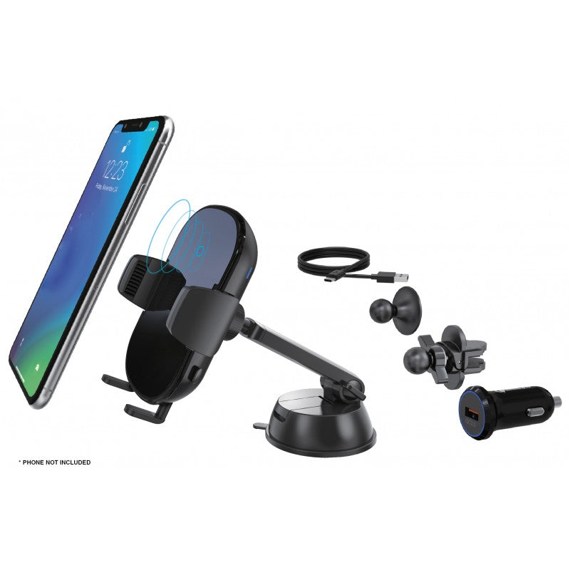 10W QI ENABLED WIRELESS CHARGING SMARTPHONE HOLDER