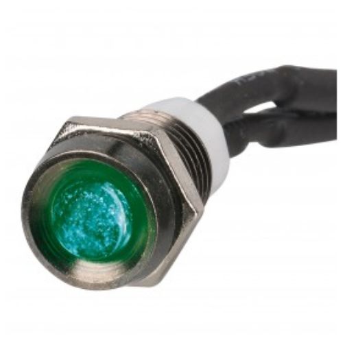 PILOT LAMP LED SEALED 12V GREEN