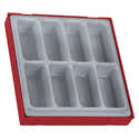 Plateau De Rangement Teng Tools - 4 Compartiments - Pour Vis, Boulons, Petits Outils - Avec Couvercle - S'emboîte Avec Le Système TC - 4