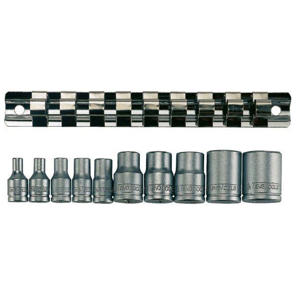 Teng 10pc 1/4in & 3/8in Dr. TX-E Socket Set E4-E18