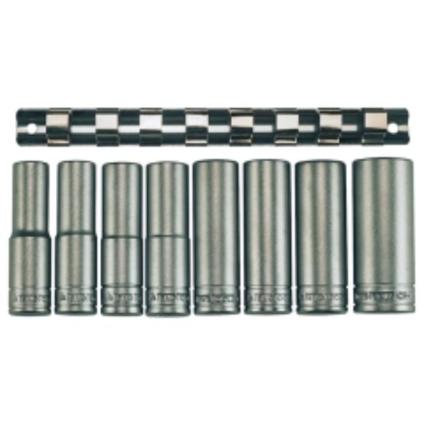 Teng 9pc 1/2in Dr. Deep Socket Set 13-24mm 6Pnt