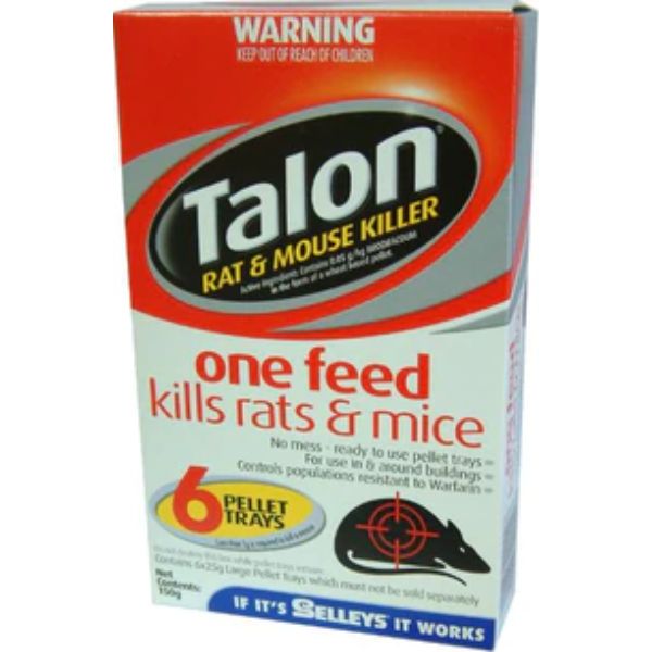 Talon Rat & Mouse Killer Pettets 150G Pettets 150G