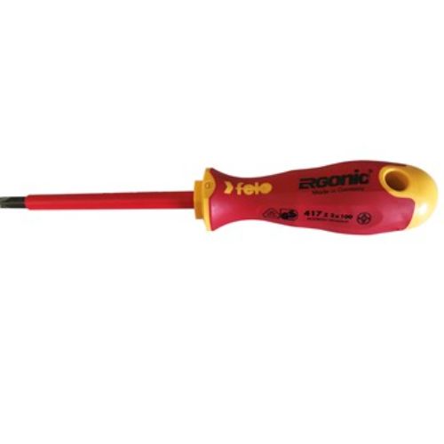 Felo 417 Ergonic Insulated Plus/Minus Screwdriver Size Z2 Hardened Tip