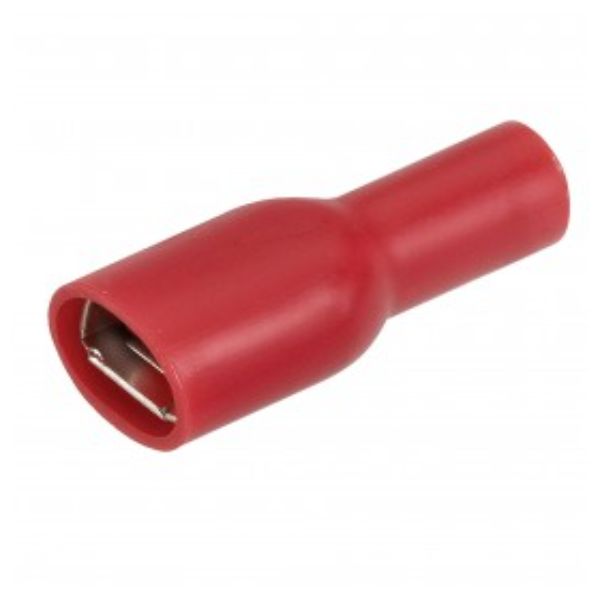 NARVA FEMALE BLADE TERMINAL RED 6.3mm PK100