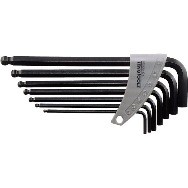 Teng 7pc Ball-End Metric Hex Key Set - 2.5-10.0mm