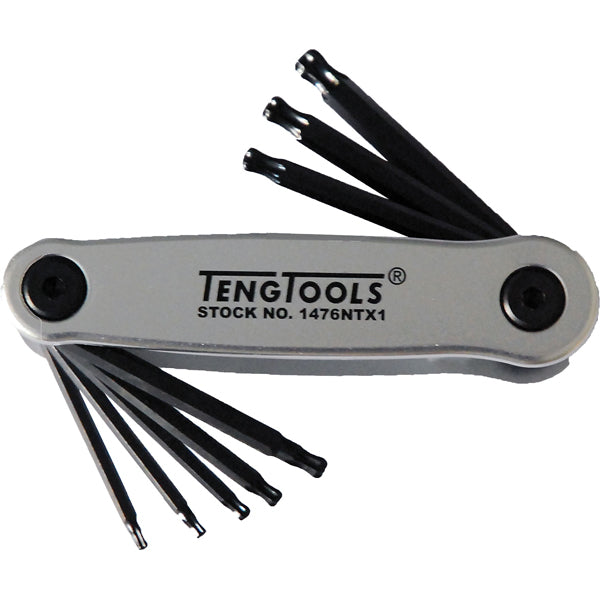 Teng 8pc TX Set With Ball Point End Folding