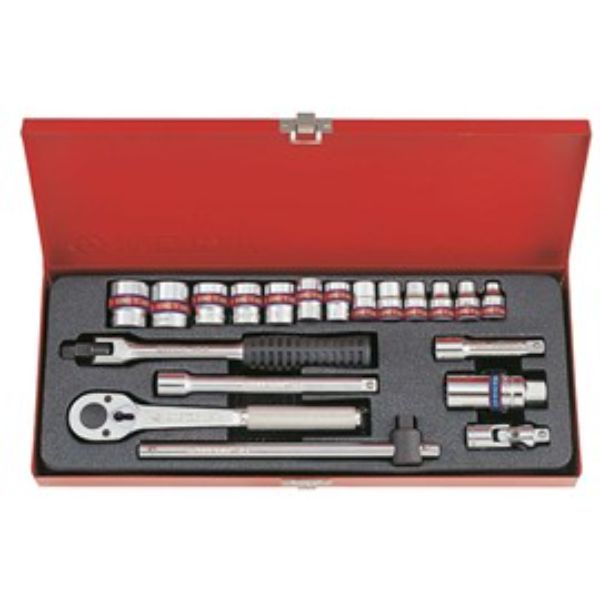 KING TONY 20PC 3/8DR SOCKET SET 1/4-7/8