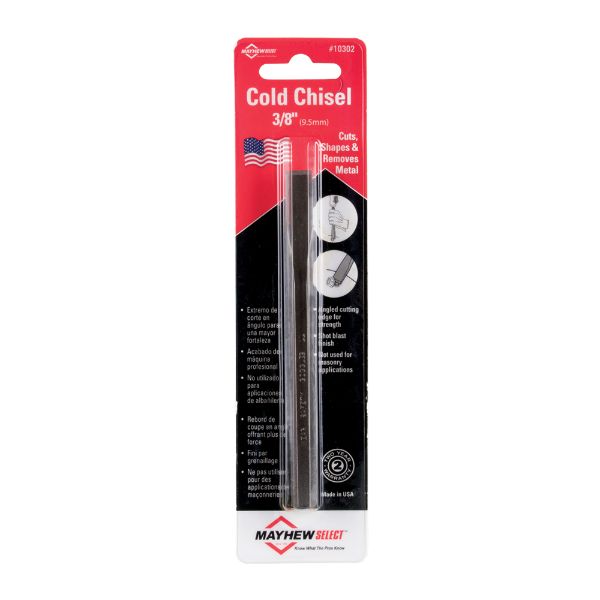 MAYHEW #10302 COLD CHISEL - 125mm x 3/8 inch (CARD)