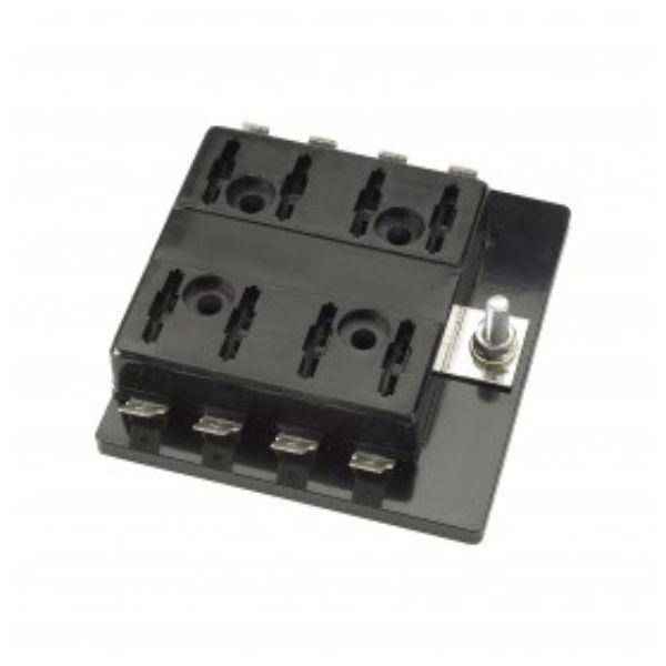 NARVA FUSE HOLDER 8WAY C/BREAK BLK