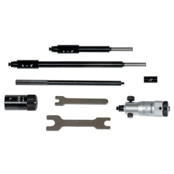 Mitutoyo Inside Micrometer Set 2-8IN Interchangeable Rod Type