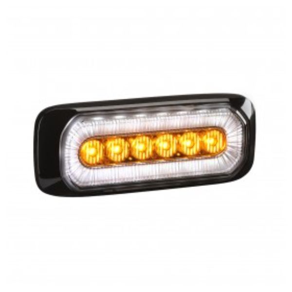 WARNING LAMP 12/24V LED HALO AMBER/WHITE