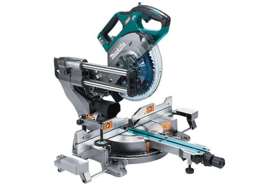 Makita 40Vmax XGT Brushless AWS™ Cordless 216mm 8-1/2 in Slide Compound Mitre Saw SKIN ONLY