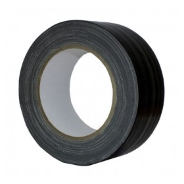 48MM X 25M BLACK CLOTH TAPE