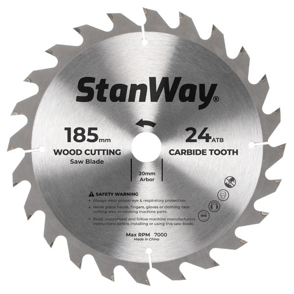 #185Mm 24T 20Mm-16Mm Diy Blade