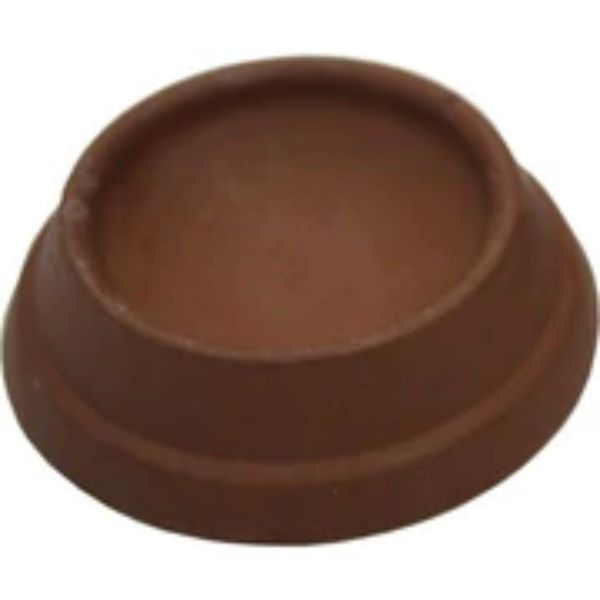 Castor Cup Rubber 65mm Brown