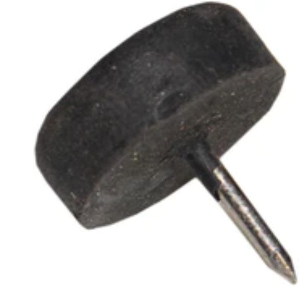 Seat Buffers - Rubber Pin Type 15mm Black