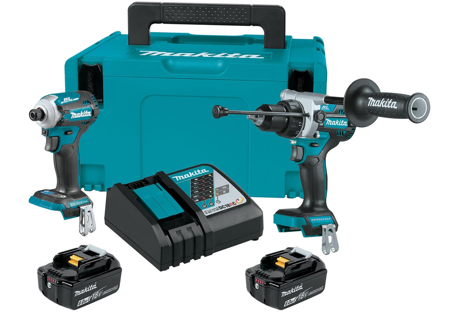 Makita 18V LXT Brushless 2-Piece Hammer Drill Driver / Impact Driver Kit