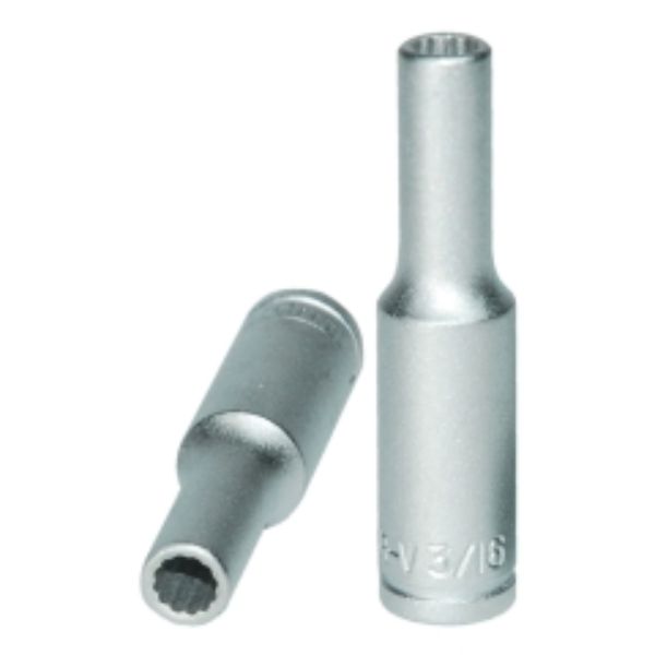 Teng 1/4in Dr. Deep Socket 3/16in 12pt