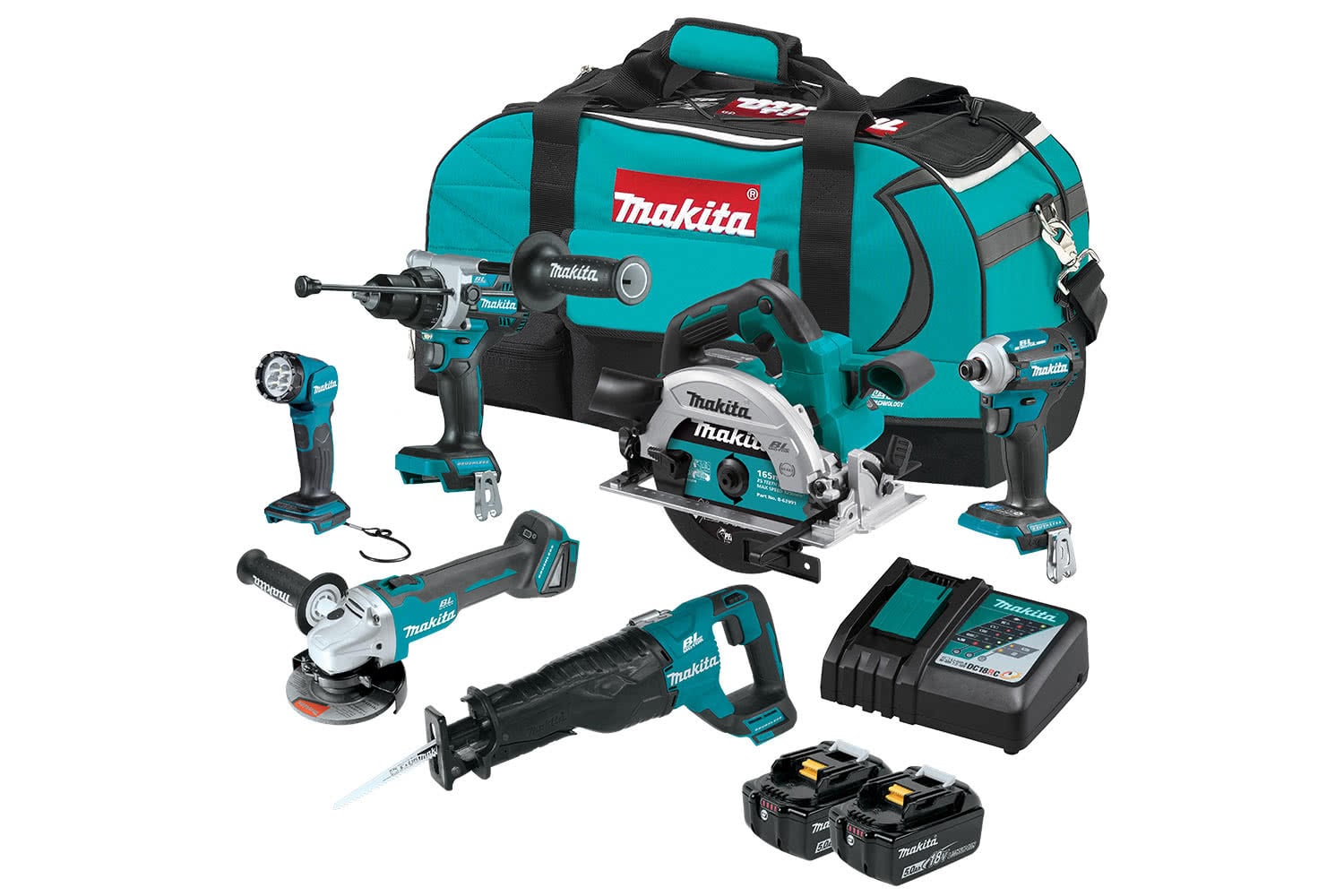 Makita 18V LXT Brushless 6-Piece Combo Kit