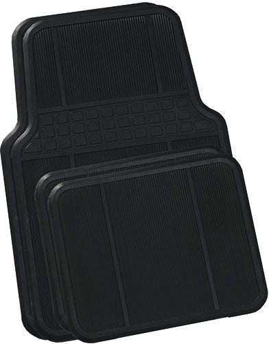 WILDCAT BLACK RUBBER MAT 4 STAR SET OF 4