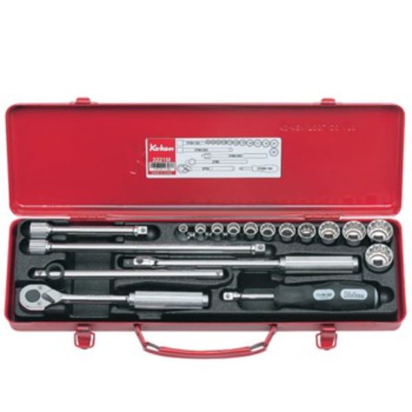 Koken 3 8in Dr Socket Set - 18pc