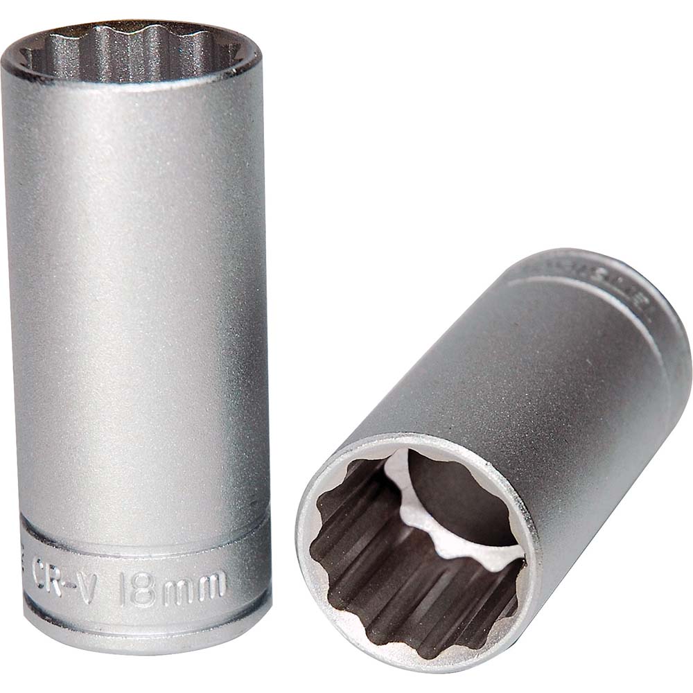 Teng 3/8in Dr. Deep Socket 18mm 12pt