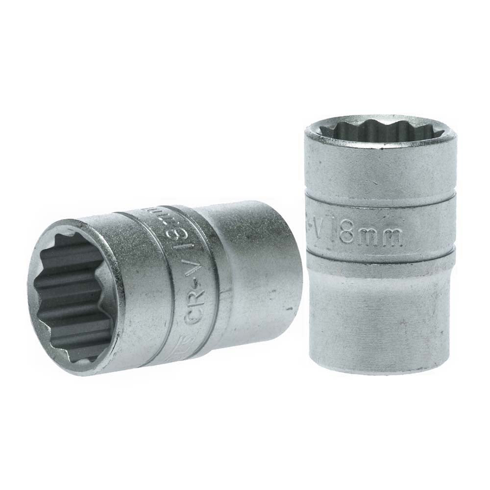 Teng 1/2in Dr. Socket 18mm 12Pnt