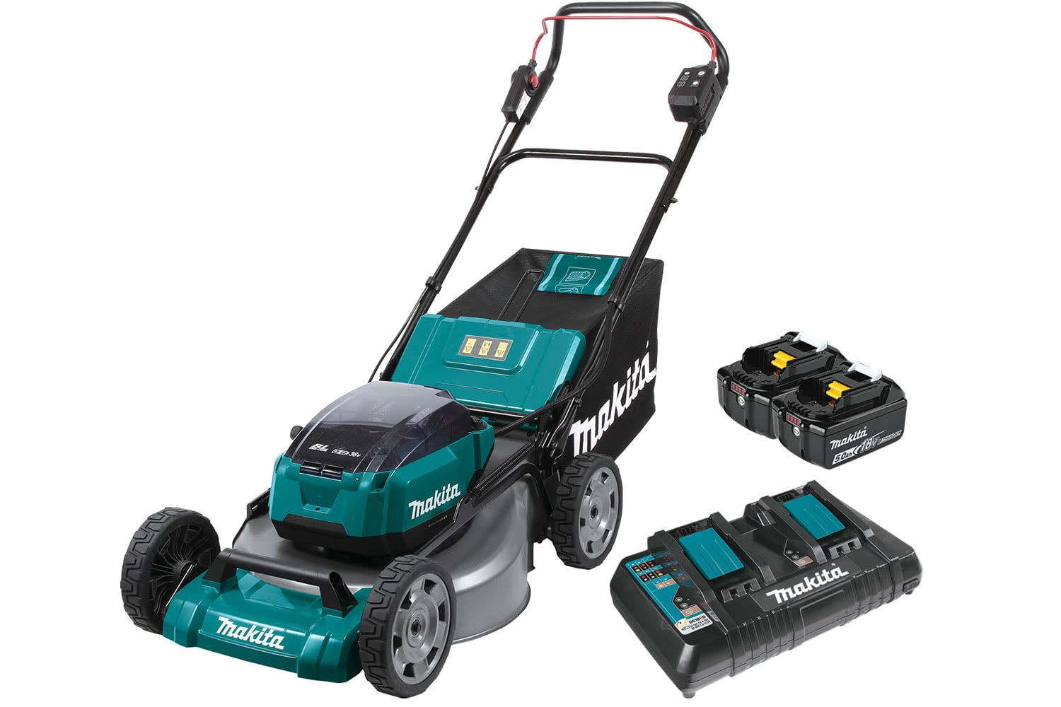 Makita 18Vx2 36V LXT Brushless 530mm 21 in Metal Deck Lawn Mower