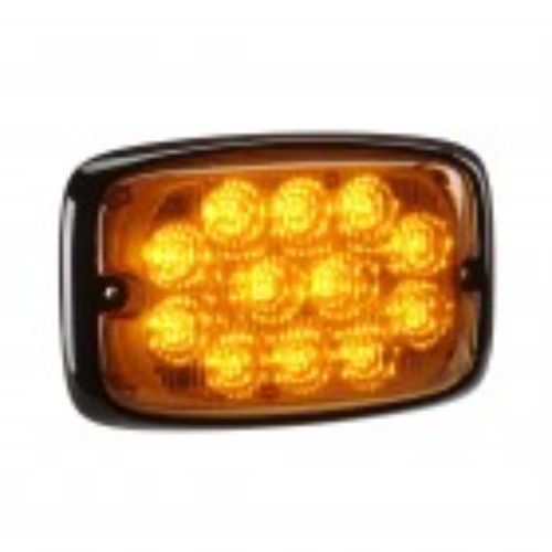 WARNING LIGHT 12/24V 12 LED AMBER