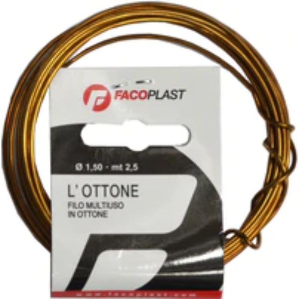 Wire Binding Brass 1.5mm 50G Coil Faco Plast